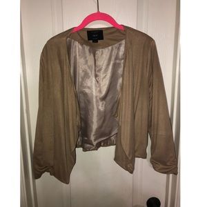 Tan cropped blazer